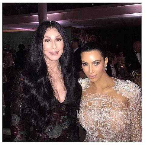 金·卡戴珊 (Kim Kardashian) 和Cher