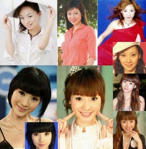 张雨绮，杨幂，王蓉，明星，整容