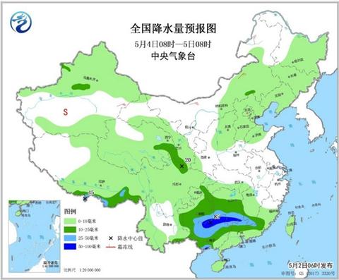 京津冀冲击30℃ 4日南北方多降雨