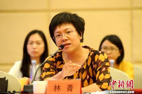 漳州市文化和旅游局局长林菁表示，将深化漳台影视合作。　张金川 摄