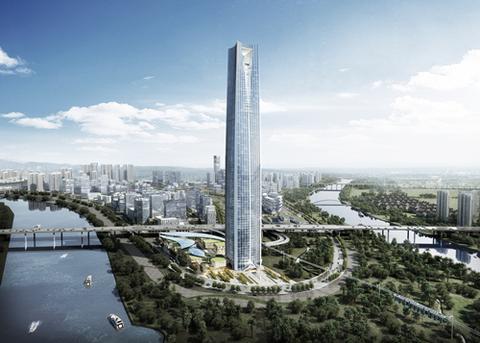 打造"中国v谷"之巅 湖南第二高楼花落绿地