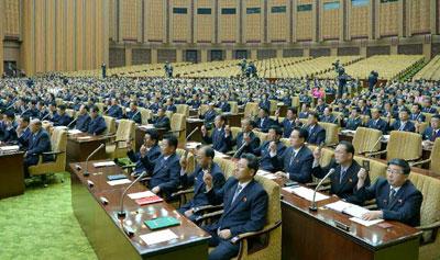 朝鲜举行第14届最高人民会议第二次会议通过修宪案