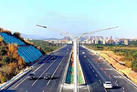 惠州市政道路项目四环南段,市西出口改扩建段顺利通车