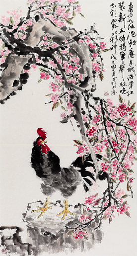 范国盈写意花鸟画作品赏析