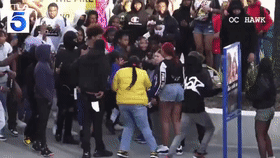 美国两女子街头互殴引200人围观