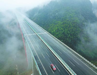 楠木渡乌江特大桥通车