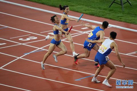 相約幸福成都田徑邀請賽混合4x400米接力決賽賽況