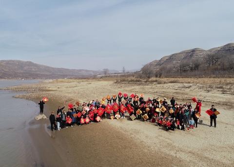 2月14日(大年初三)在山西省临汾市永和县阁底乡黄河岸边的阴德河村